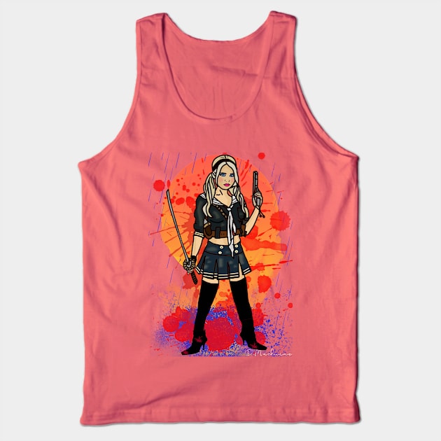 Fighter Girl Tank Top by By Diane Maclaine